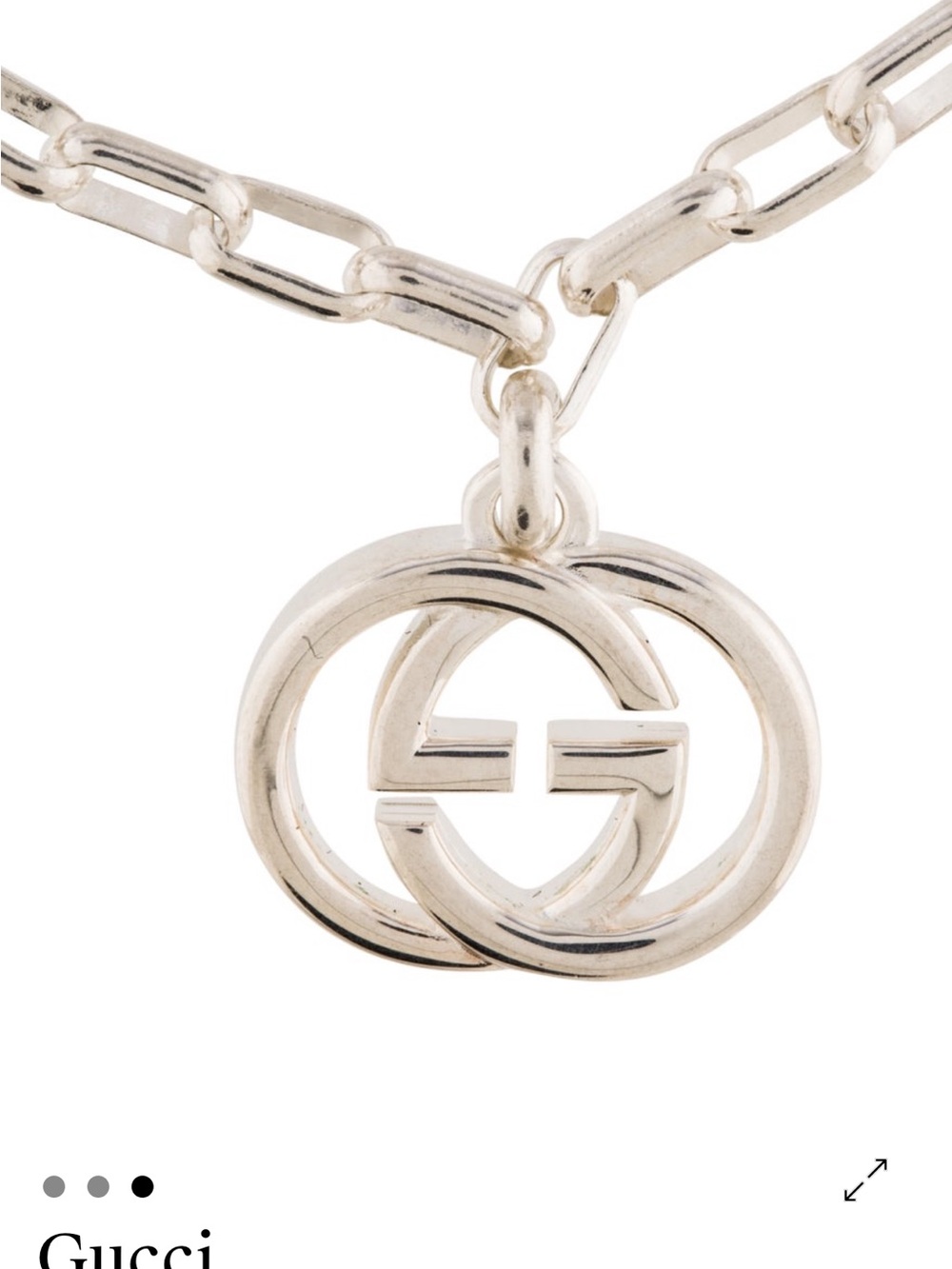 Gucci Silver Interlocking Gucci Link Bracelet - Picture 3 of 3